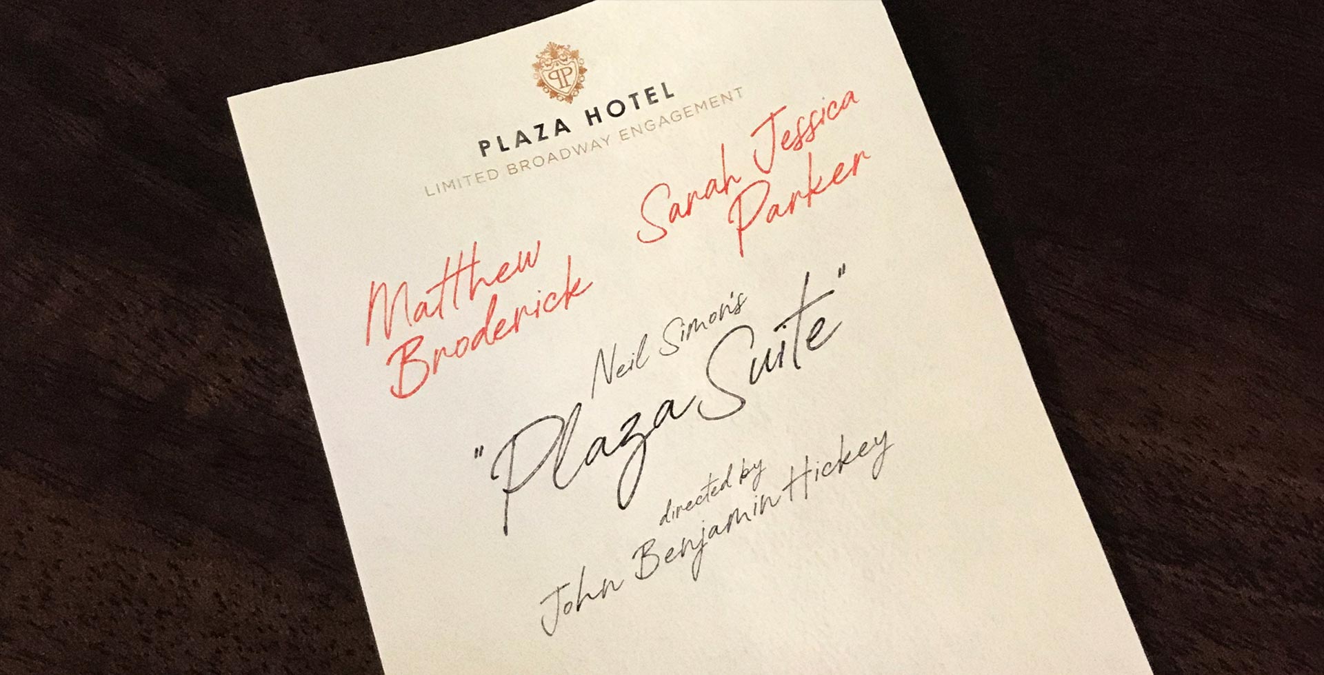 PLAZA SUITE revival coming Spring 2020